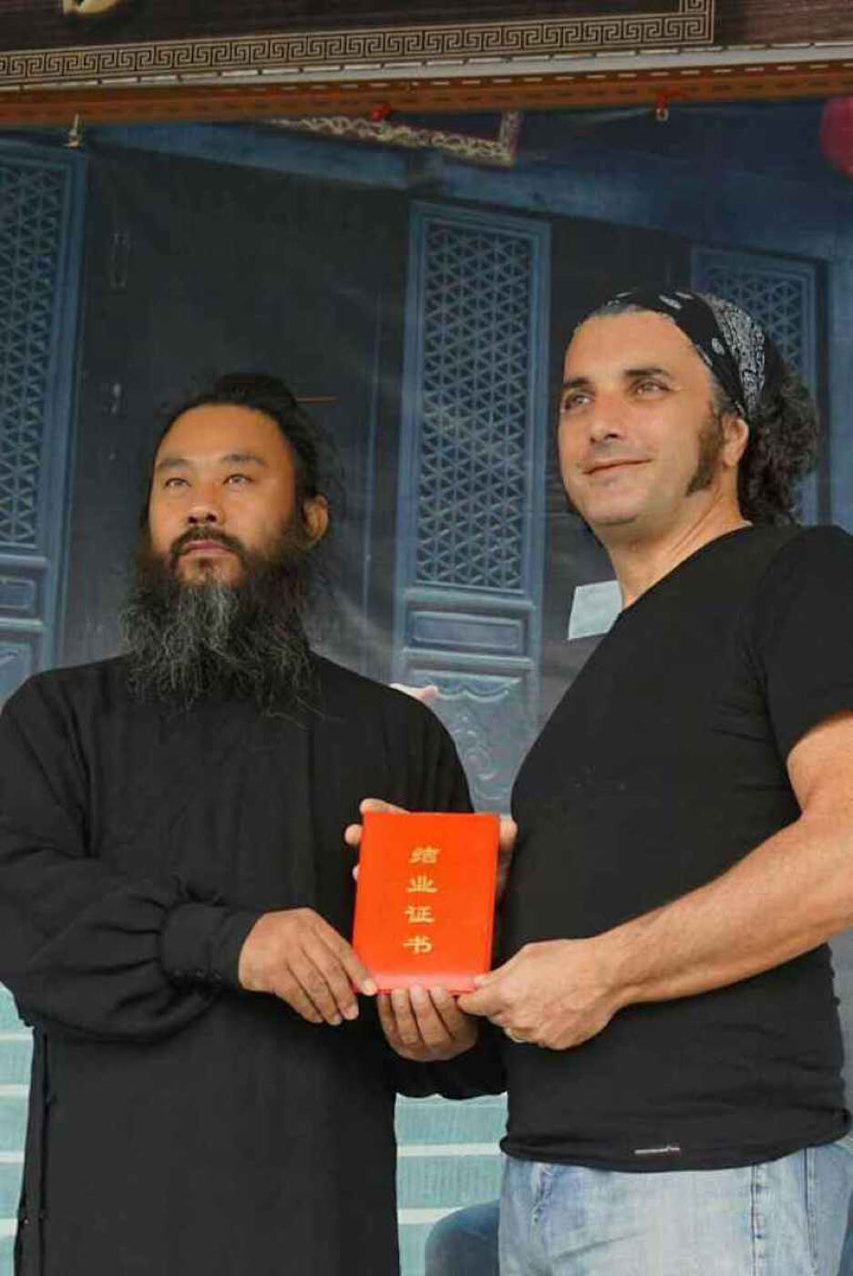 Fabio with Master Chen in Zhuhai